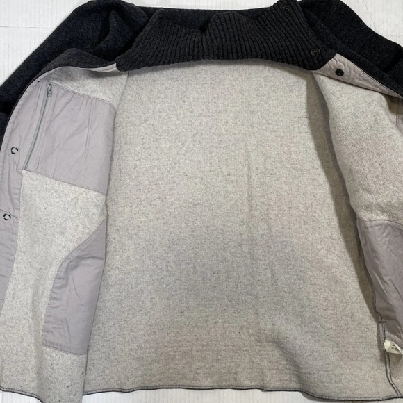 ARMANI COLLEZIONI Double Knit Wool Blend Long Jacket, Size Medium, $6590, WOW - Picture 8 of 10